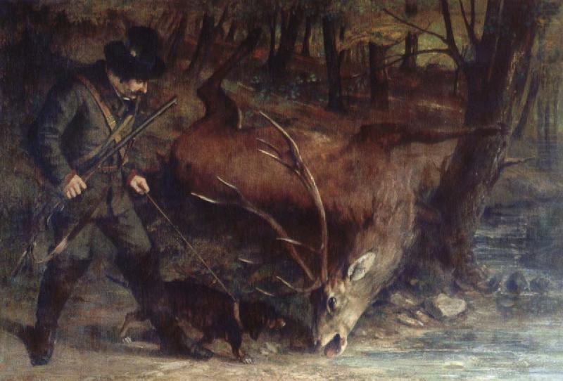 The German Huntsman, Gustave Courbet
